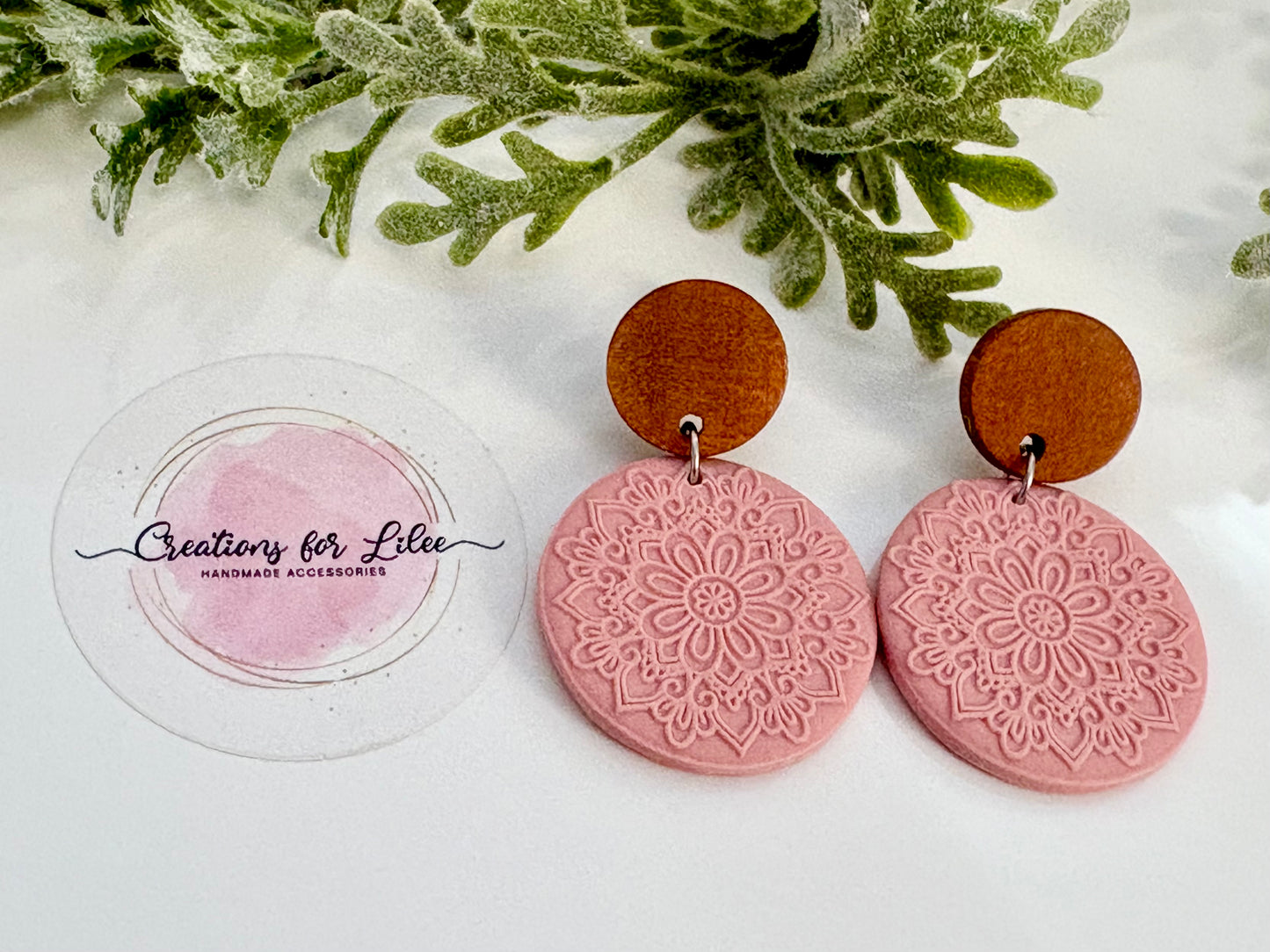 Clay Earrings - Pastel Mandala Collection