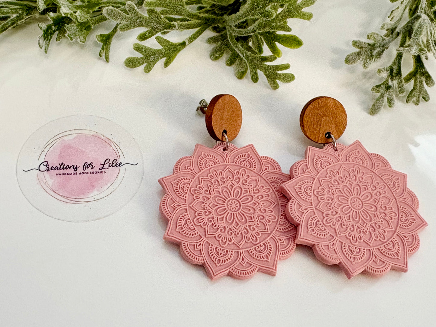 Clay Earrings - Pastel Mandala Collection