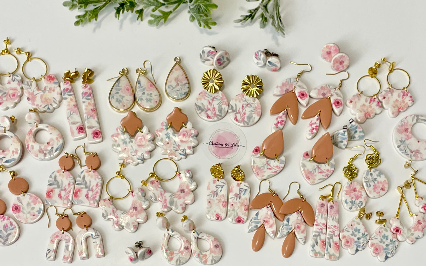 Clay Earrings - Floral Collection