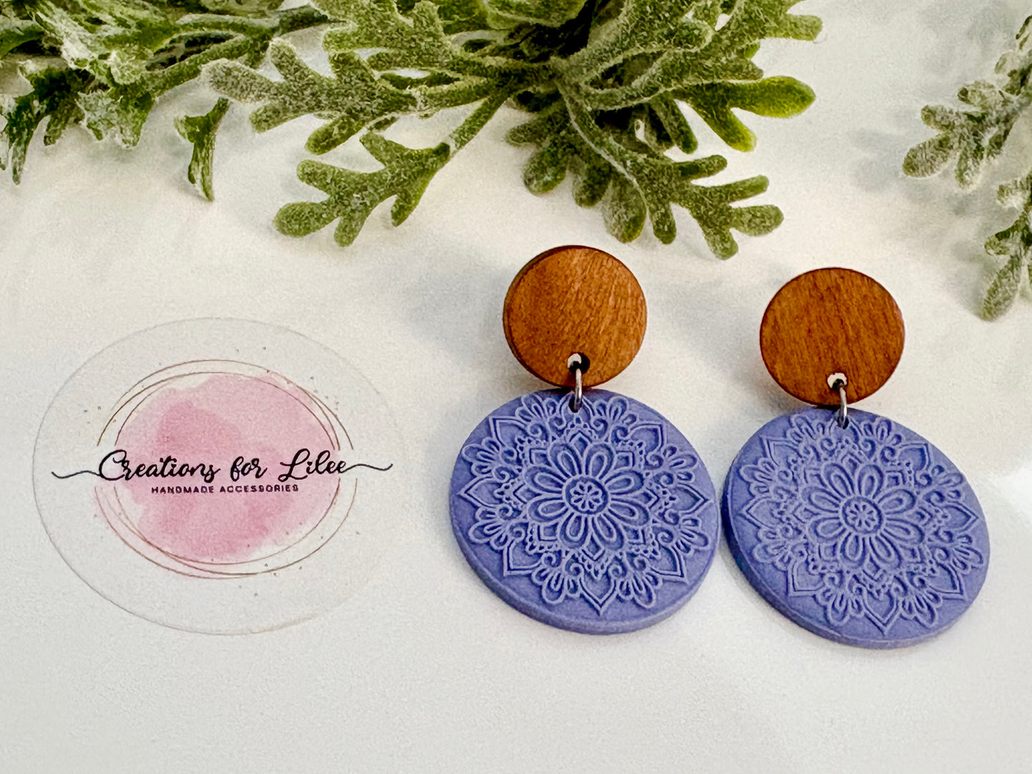 Clay Earrings - Pastel Mandala Collection