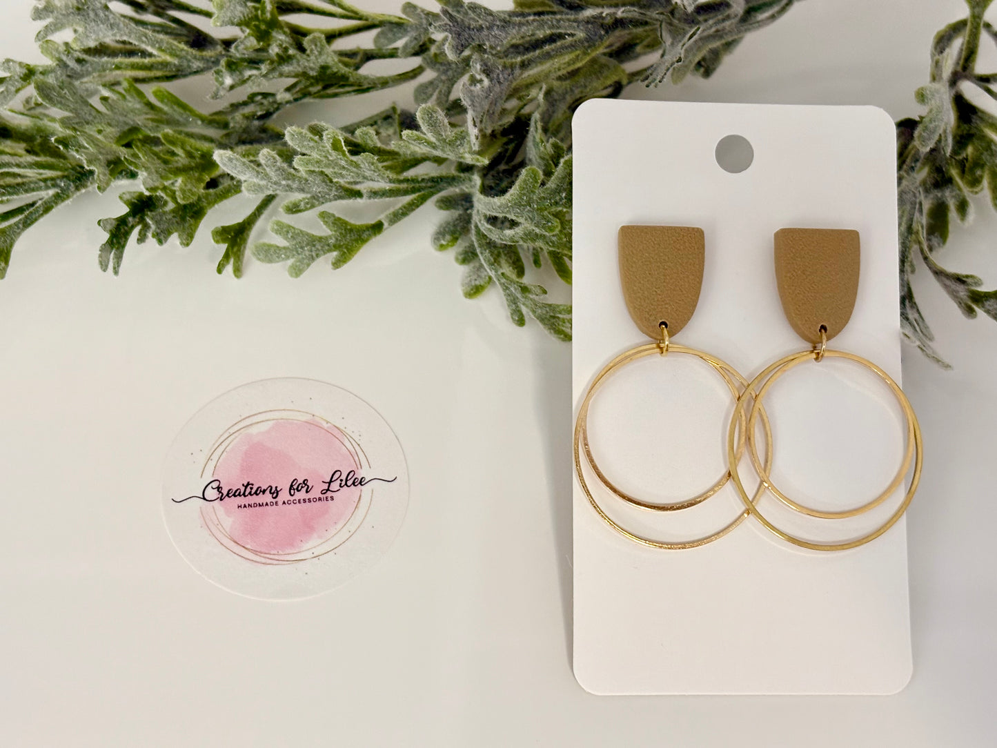 Clay Earrings - Neutral Collection