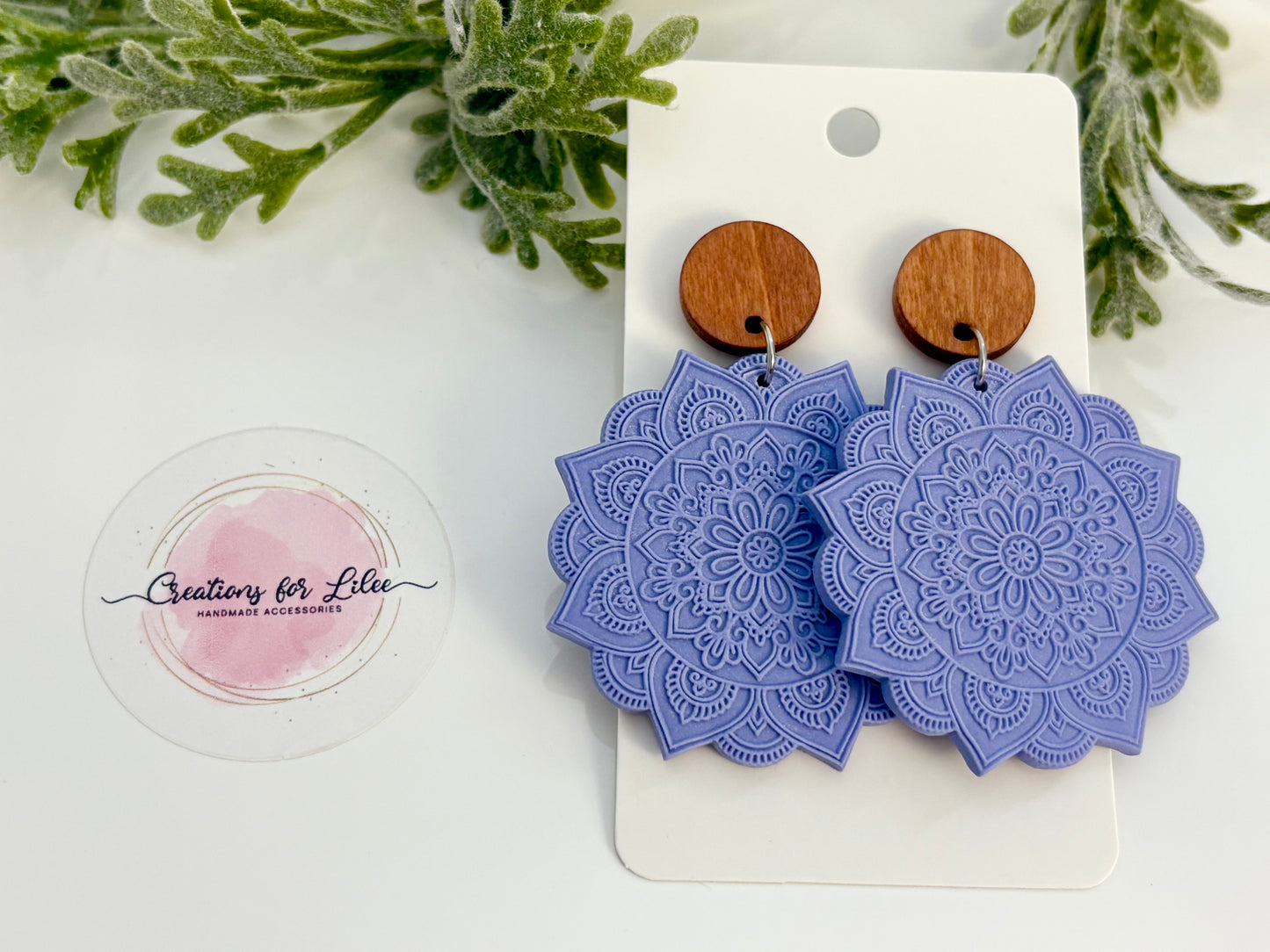 Clay Earrings - Pastel Mandala Collection