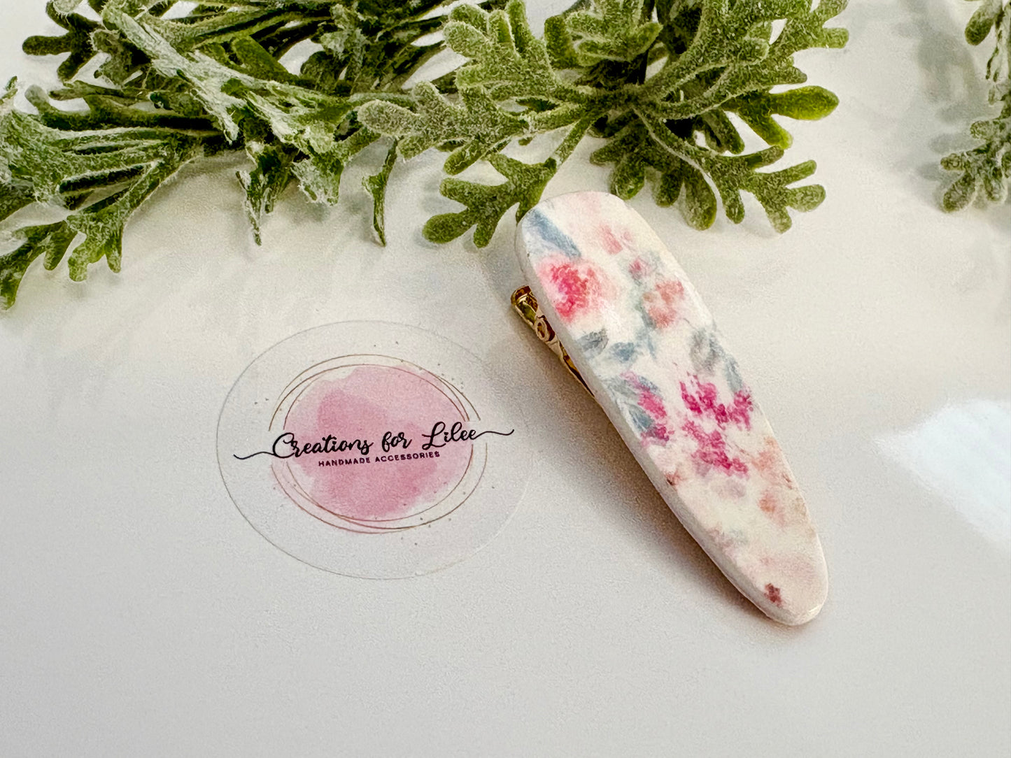 Clay Hair Clips - Florals Collection
