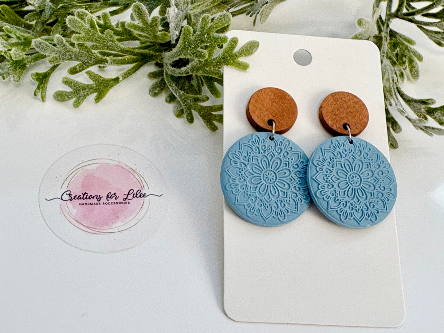 Clay Earrings - Pastel Mandala Collection