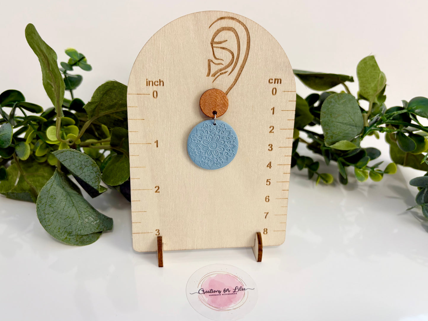 Clay Earrings - Pastel Mandala Collection