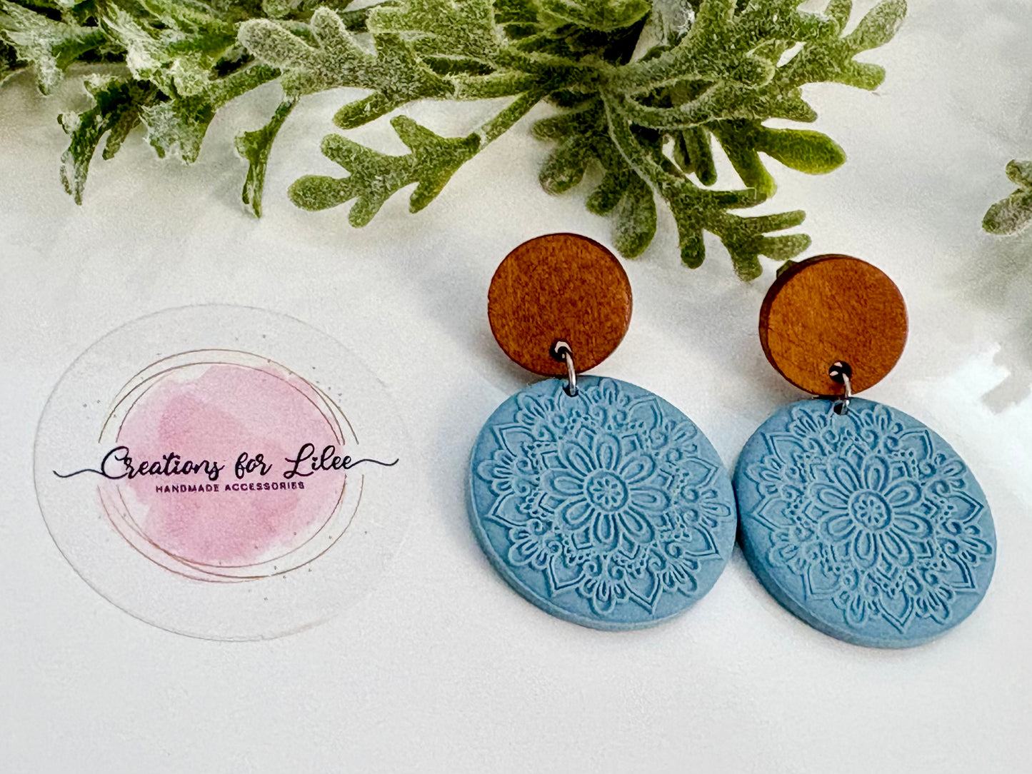 Clay Earrings - Pastel Mandala Collection