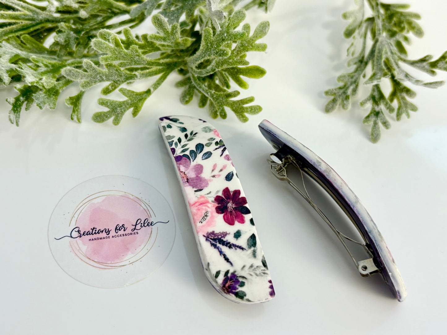 Clay Hair Clips - Florals Collection