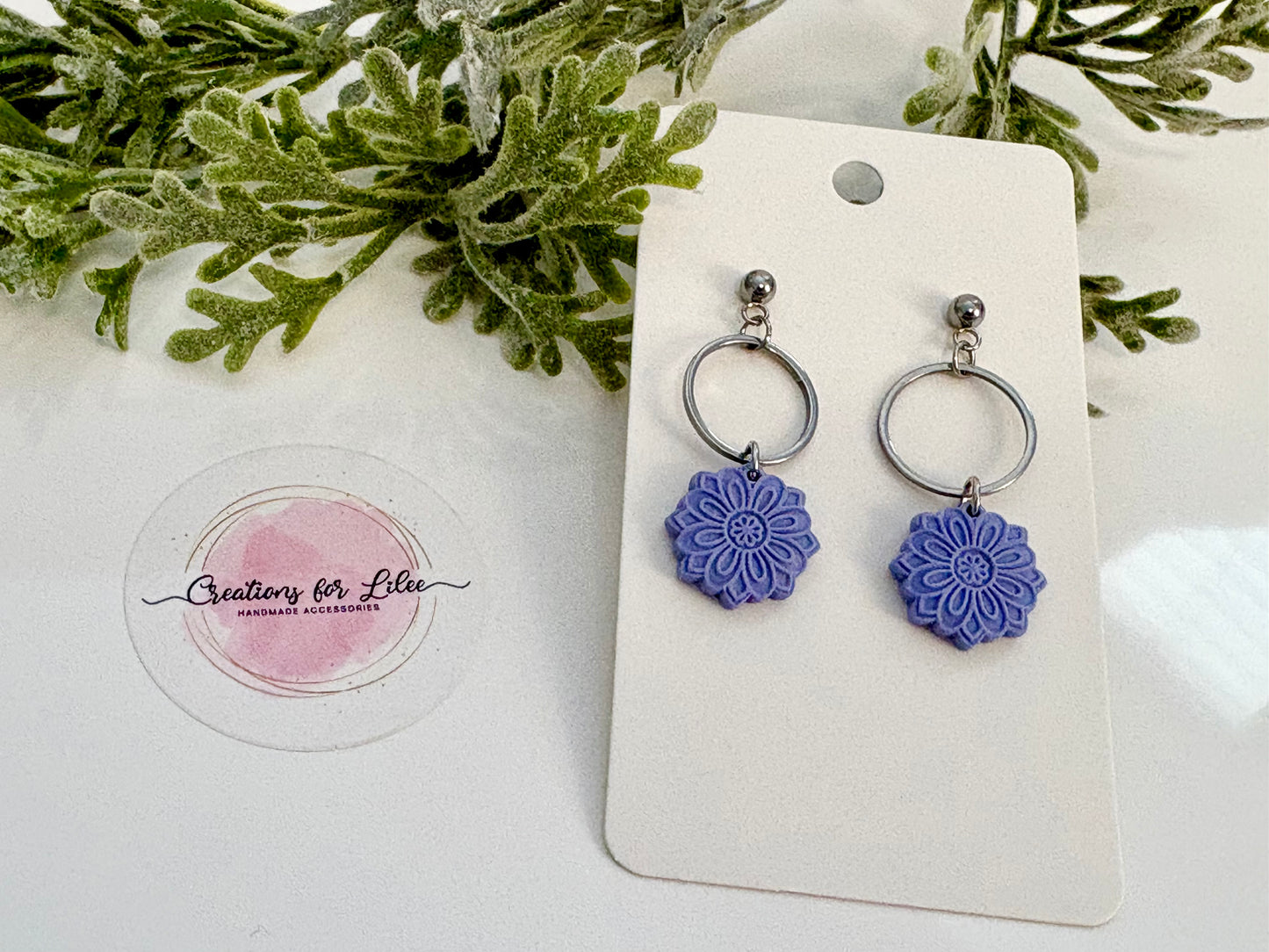 Clay Earrings - Pastel Mandala Collection
