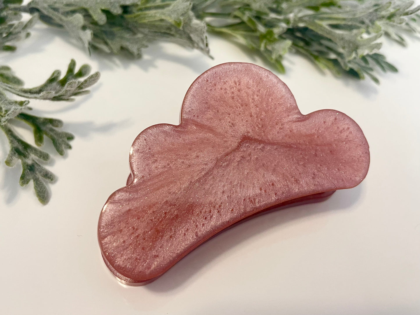 Resin Hair Claw - Pink Cloud