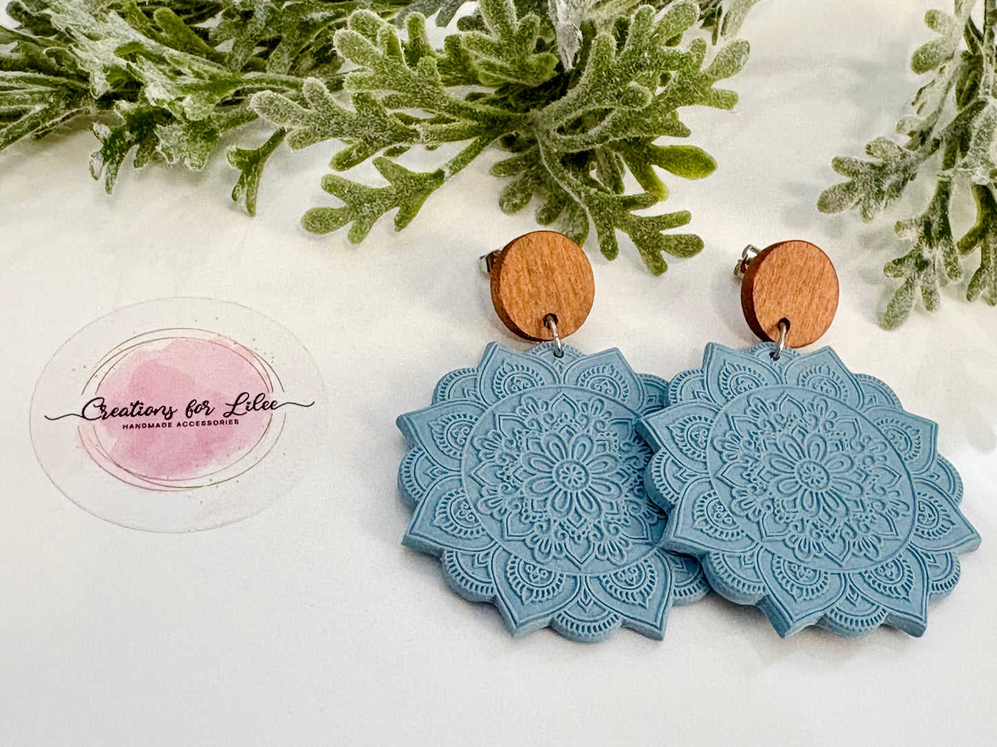 Clay Earrings - Pastel Mandala Collection