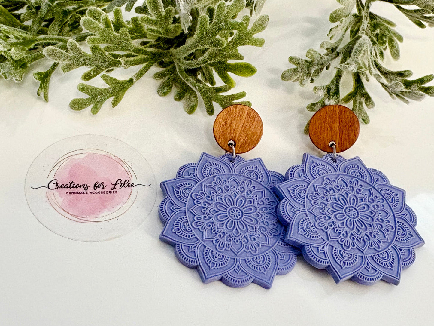 Clay Earrings - Pastel Mandala Collection