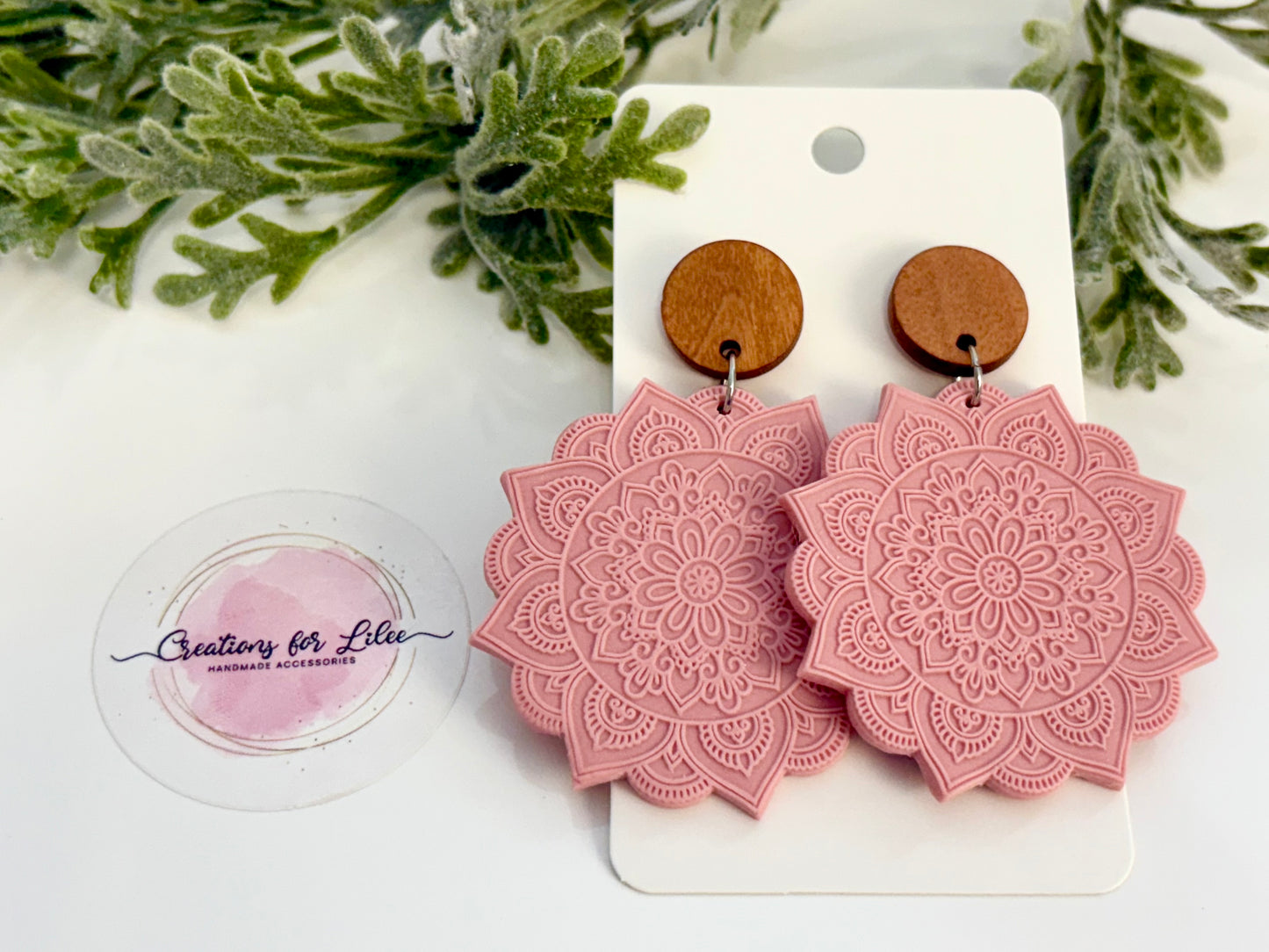 Clay Earrings - Pastel Mandala Collection