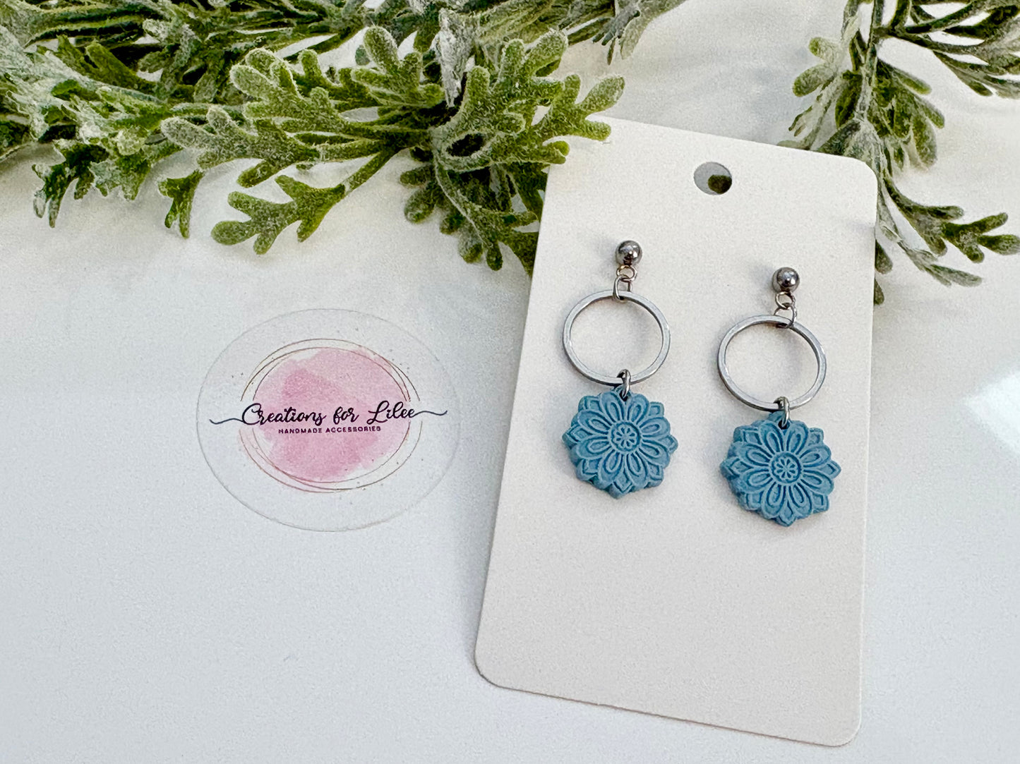 Clay Earrings - Pastel Mandala Collection