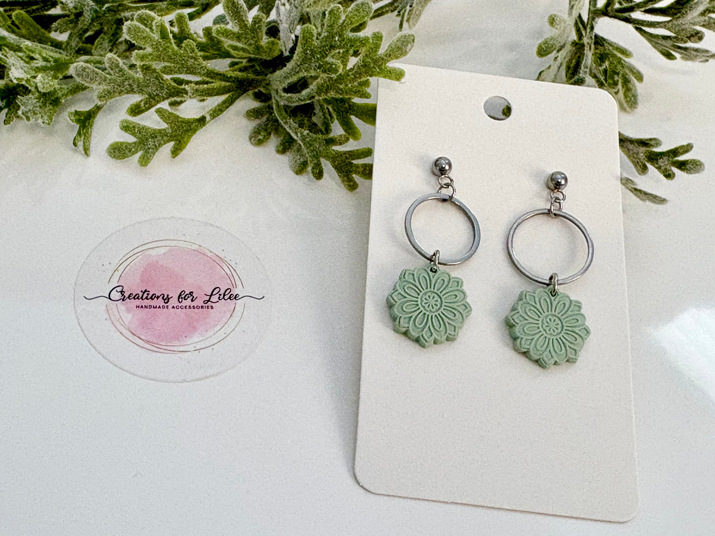 Clay Earrings - Pastel Mandala Collection