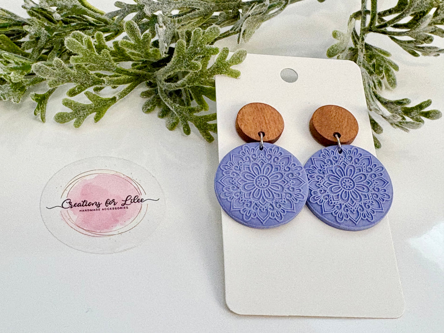 Clay Earrings - Pastel Mandala Collection