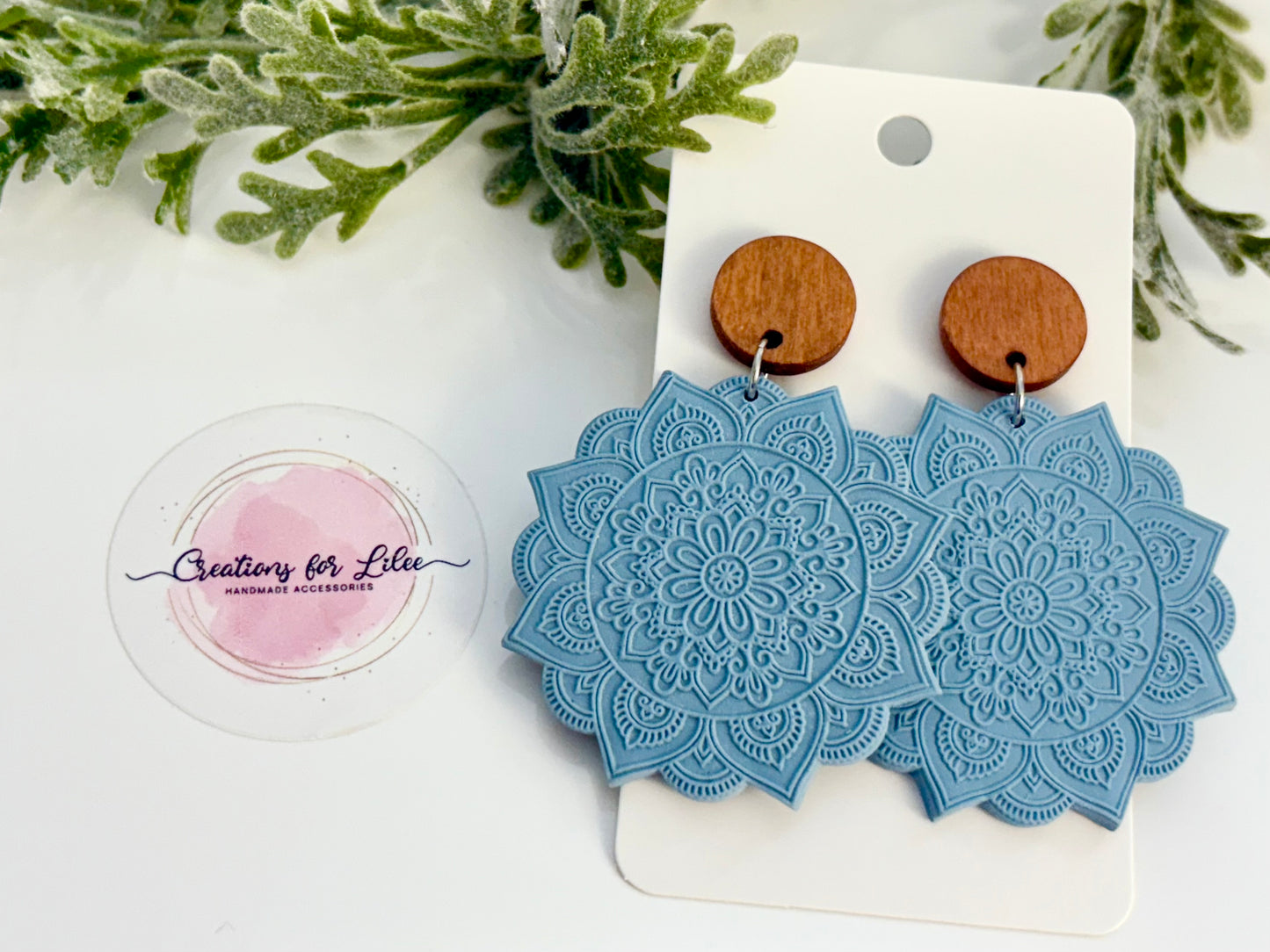 Clay Earrings - Pastel Mandala Collection