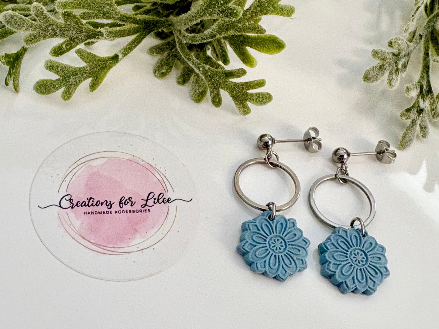 Clay Earrings - Pastel Mandala Collection