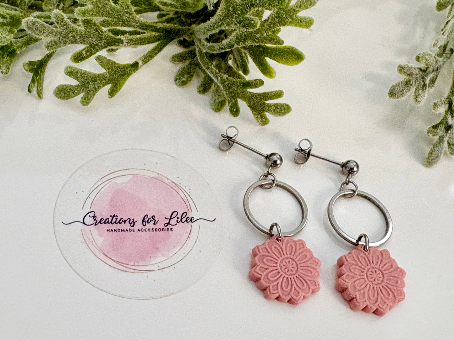 Clay Earrings - Pastel Mandala Collection