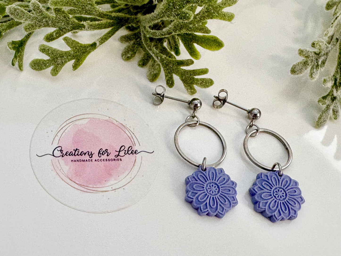Clay Earrings - Pastel Mandala Collection