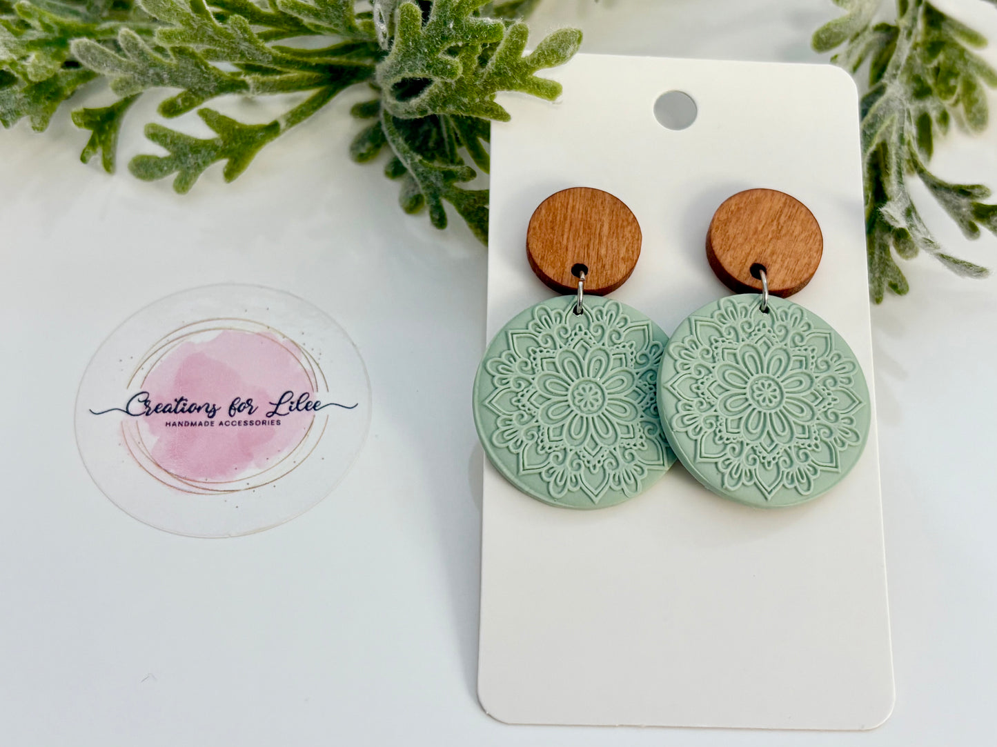 Clay Earrings - Pastel Mandala Collection