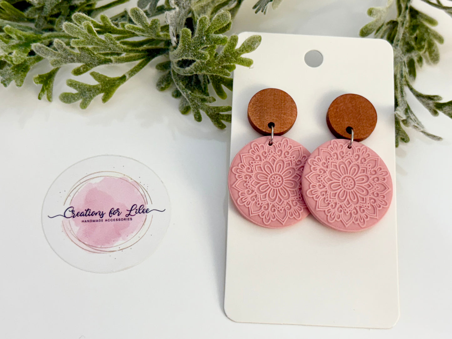 Clay Earrings - Pastel Mandala Collection