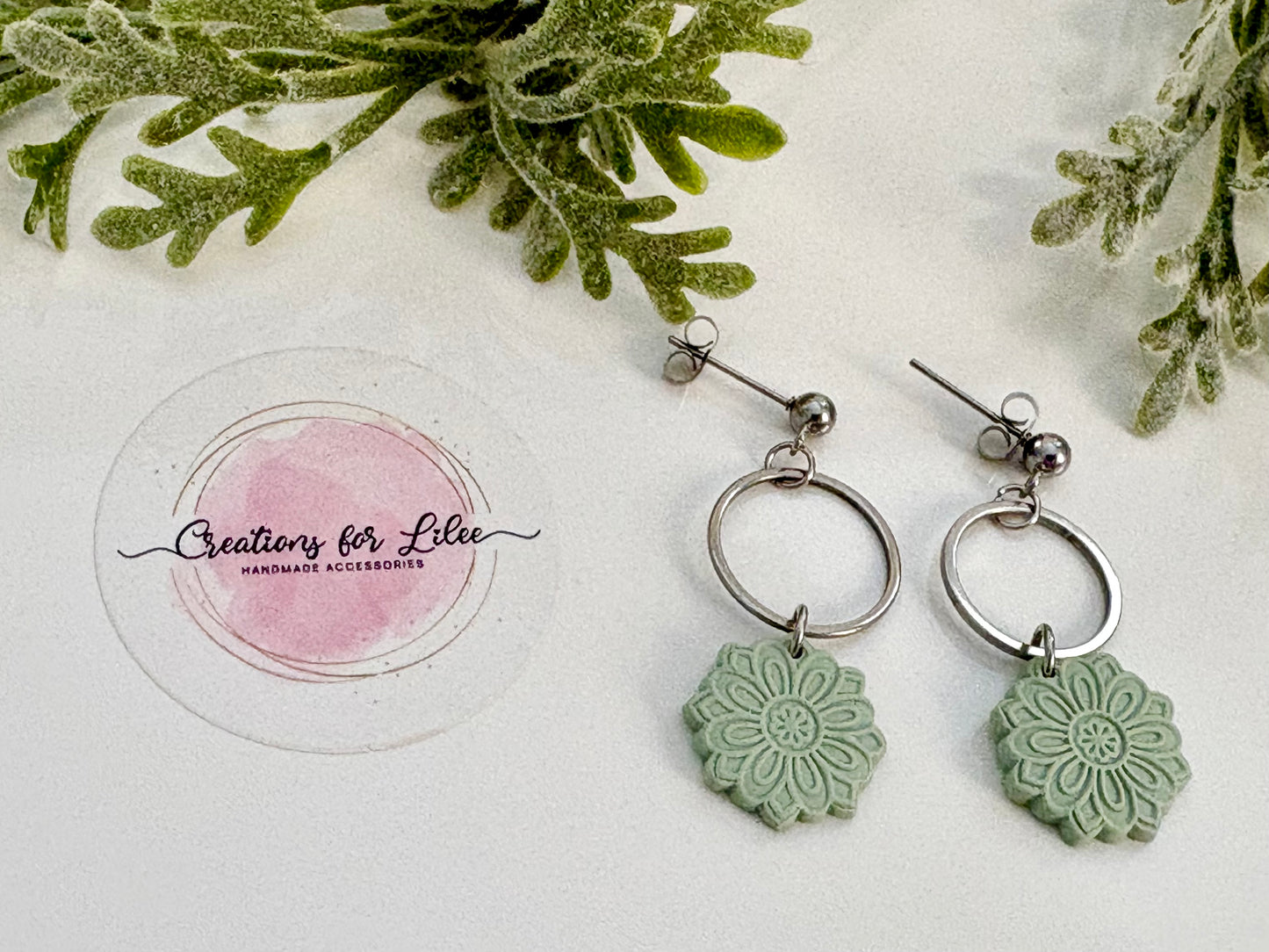 Clay Earrings - Pastel Mandala Collection