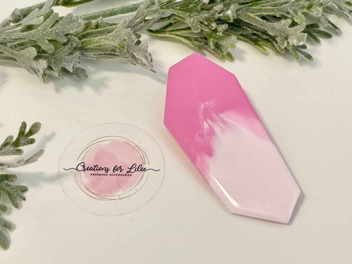 Resin Hair Clips - Pastel Pinks