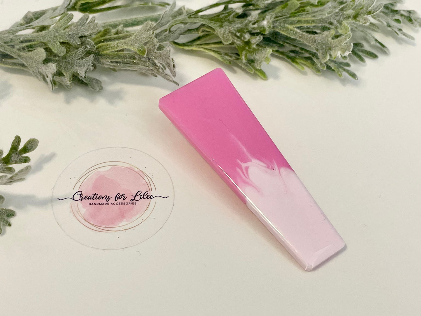 Resin Hair Clips - Pastel Pinks