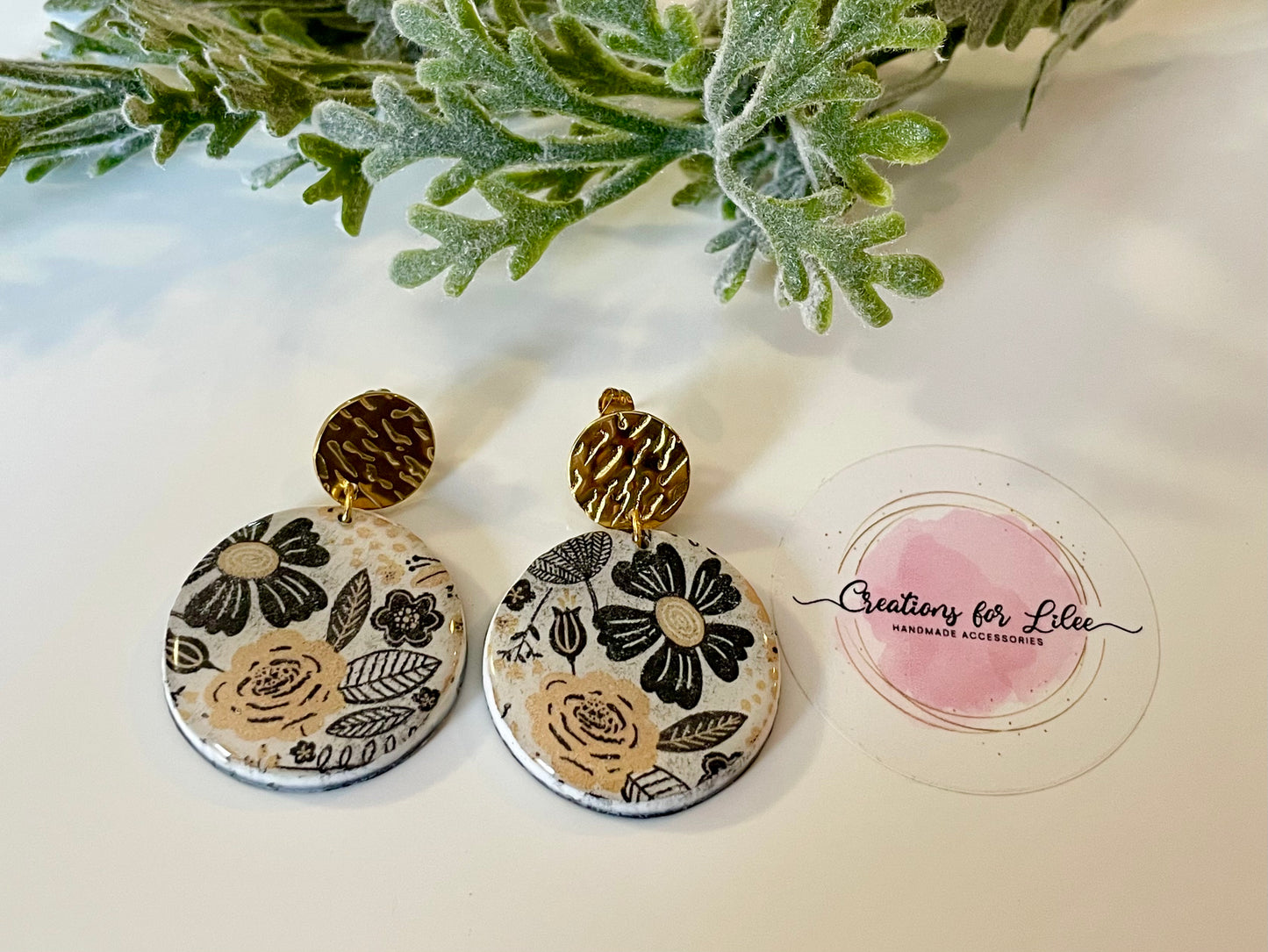 Clay Earrings - Floral Collection