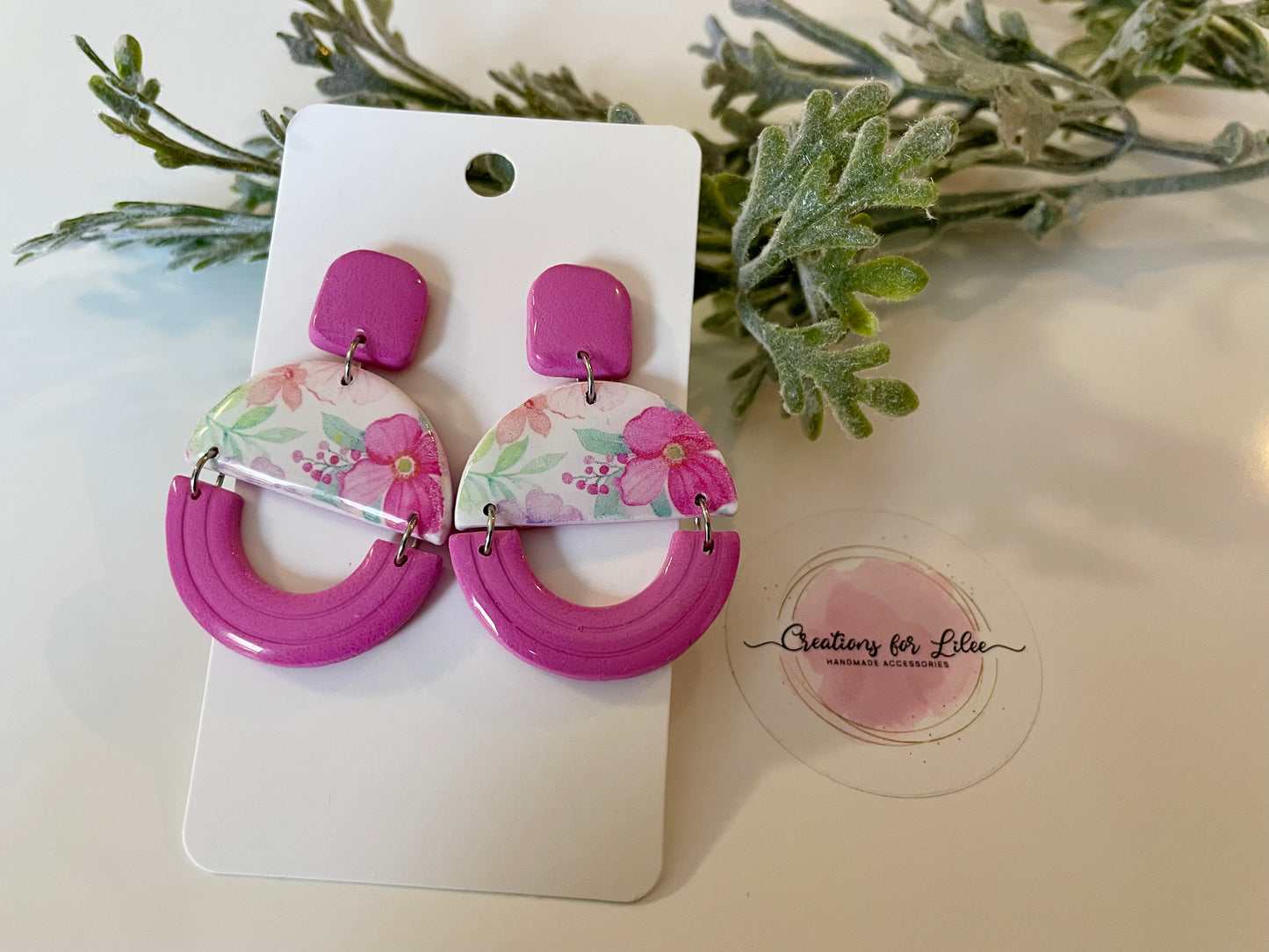 Clay Earrings - Floral Collection