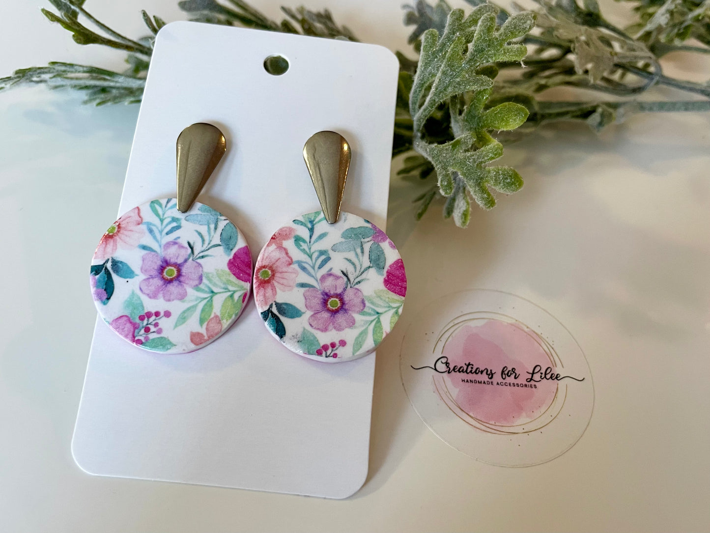 Clay Earrings - Floral Collection