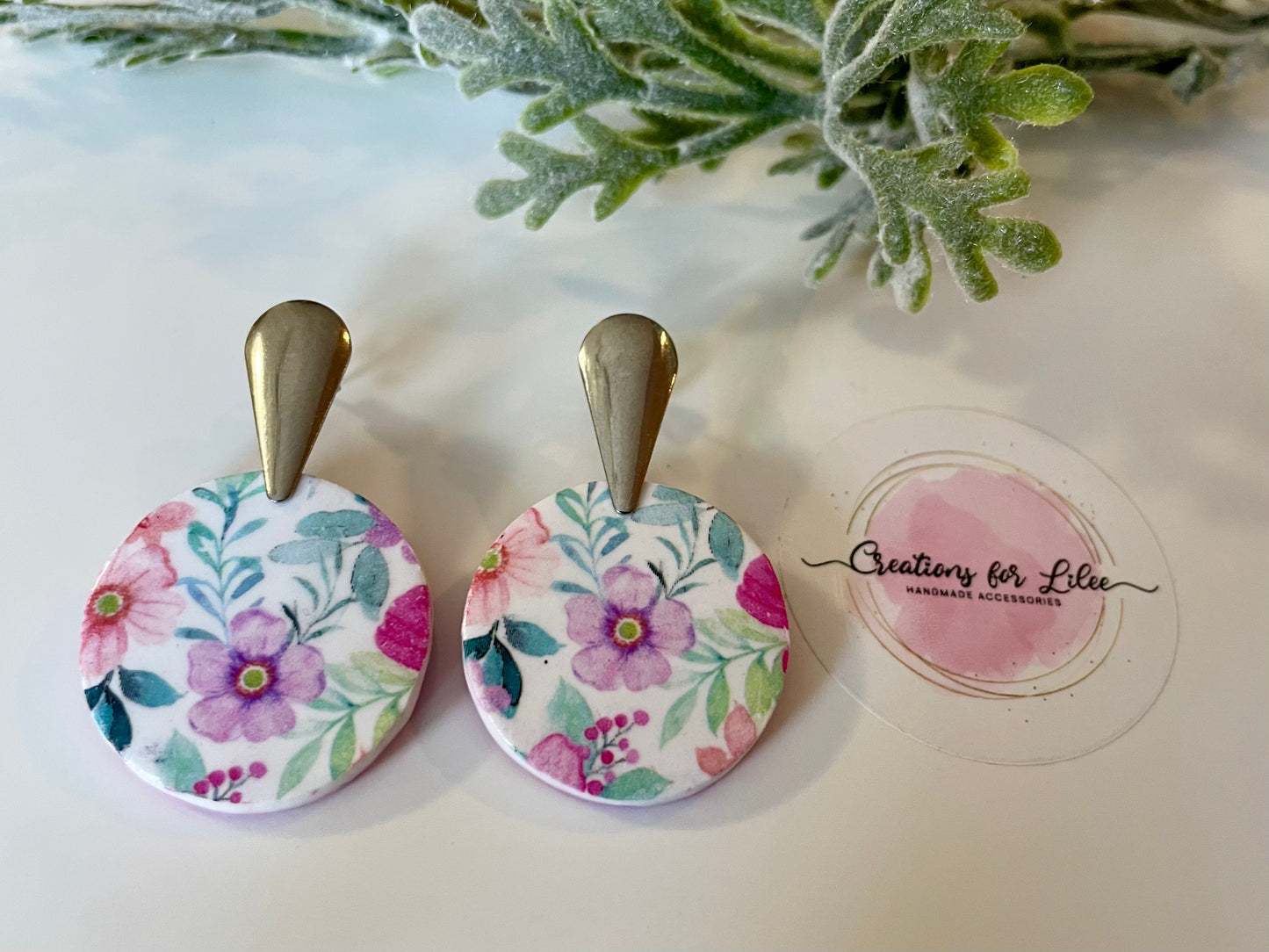 Clay Earrings - Floral Collection