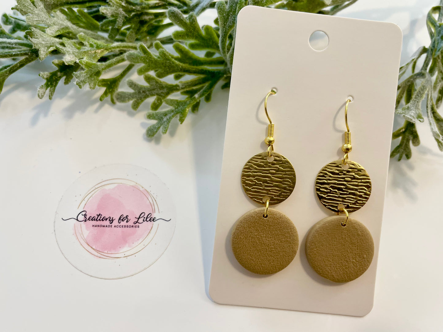 Clay Earrings - Neutral Collection