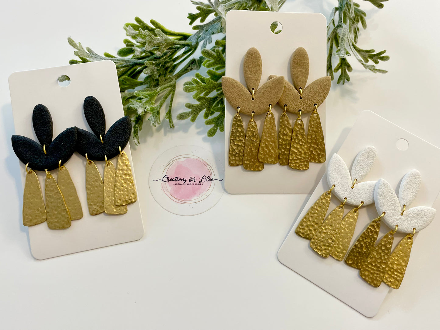Clay Earrings - Neutral Collection