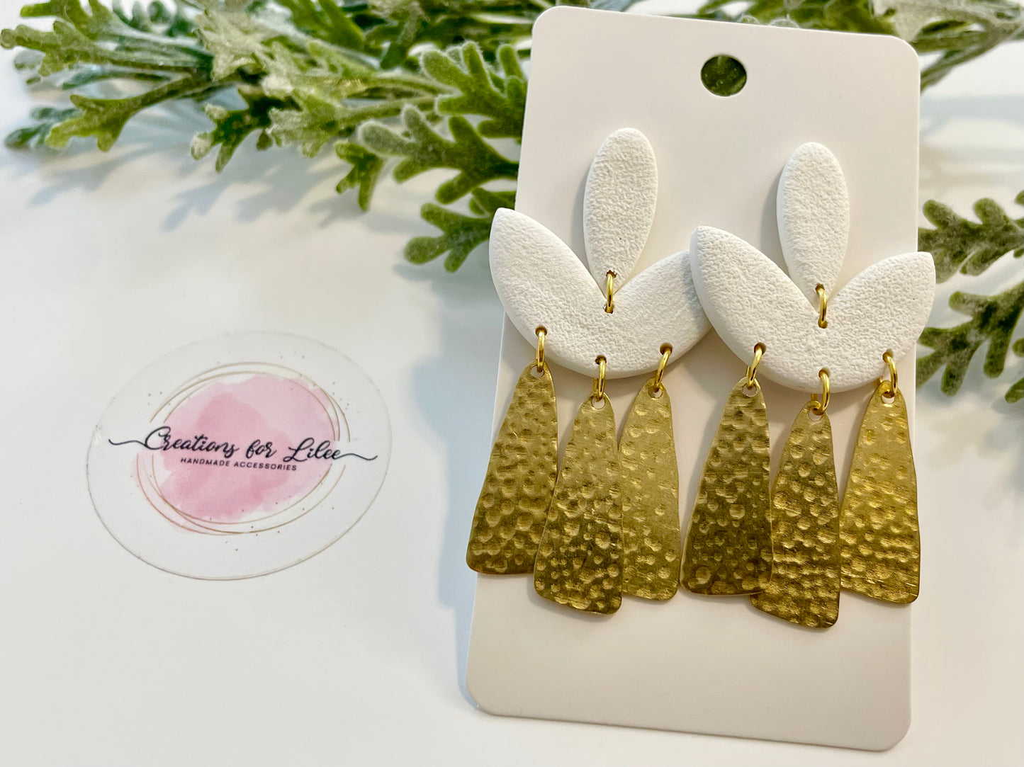 Clay Earrings - Neutral Collection
