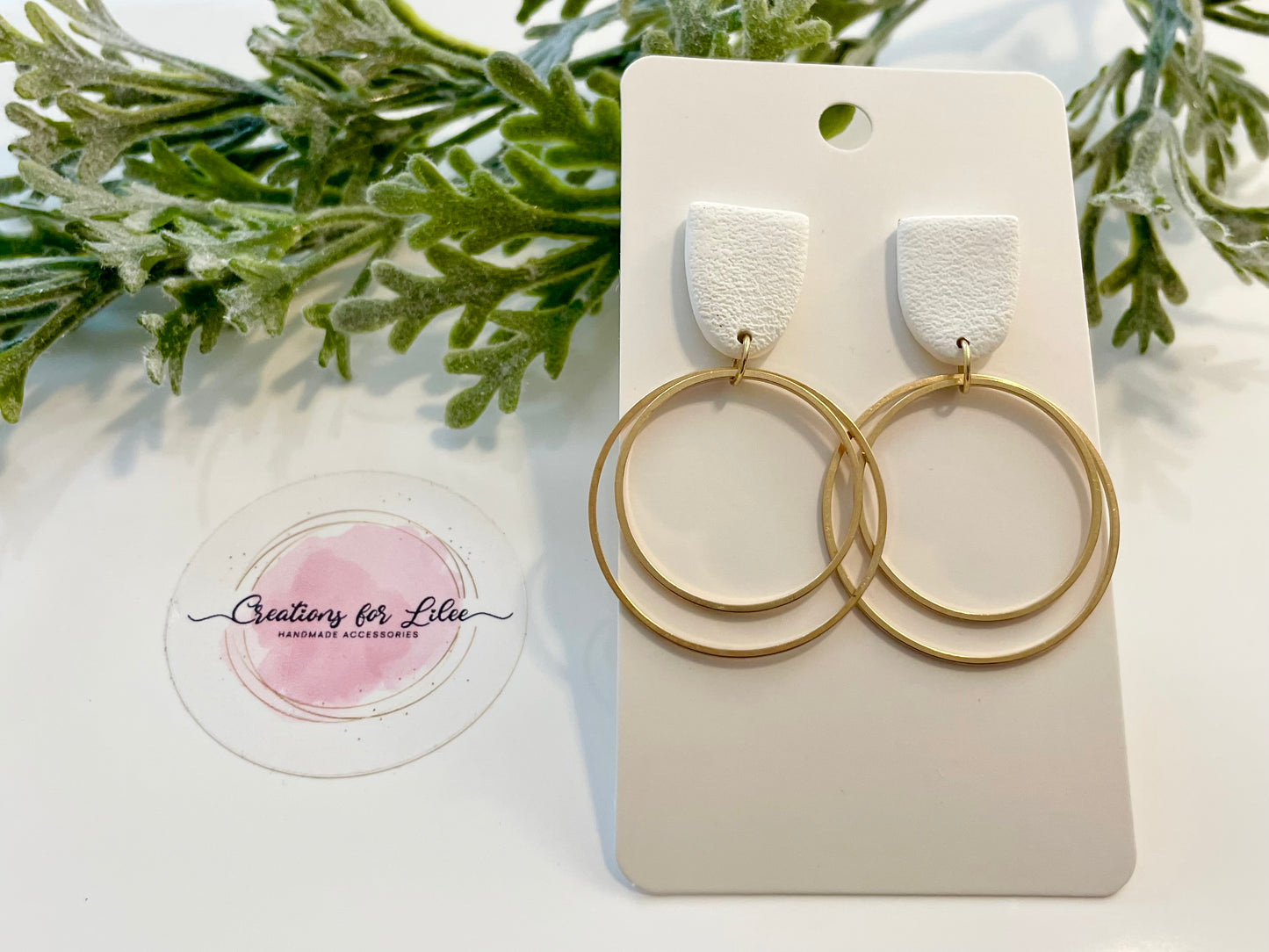 Clay Earrings - Neutral Collection