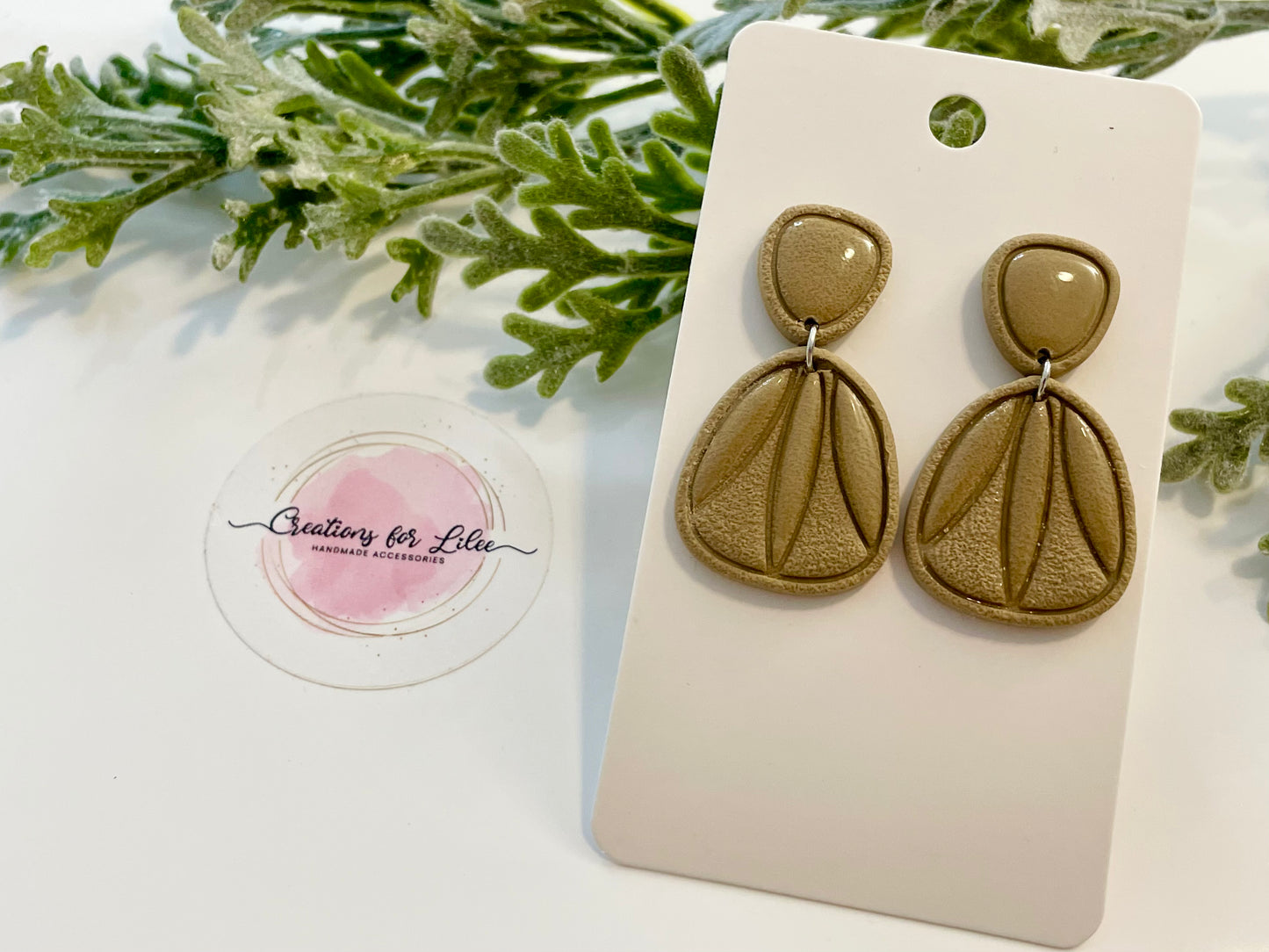 Clay Earrings - Neutral Collection