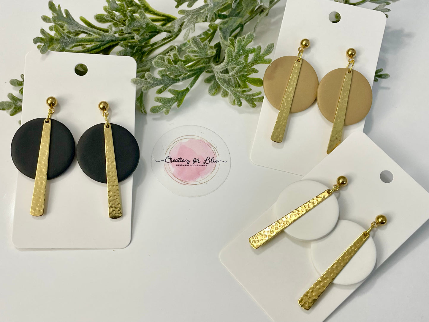 Clay Earrings - Neutral Collection