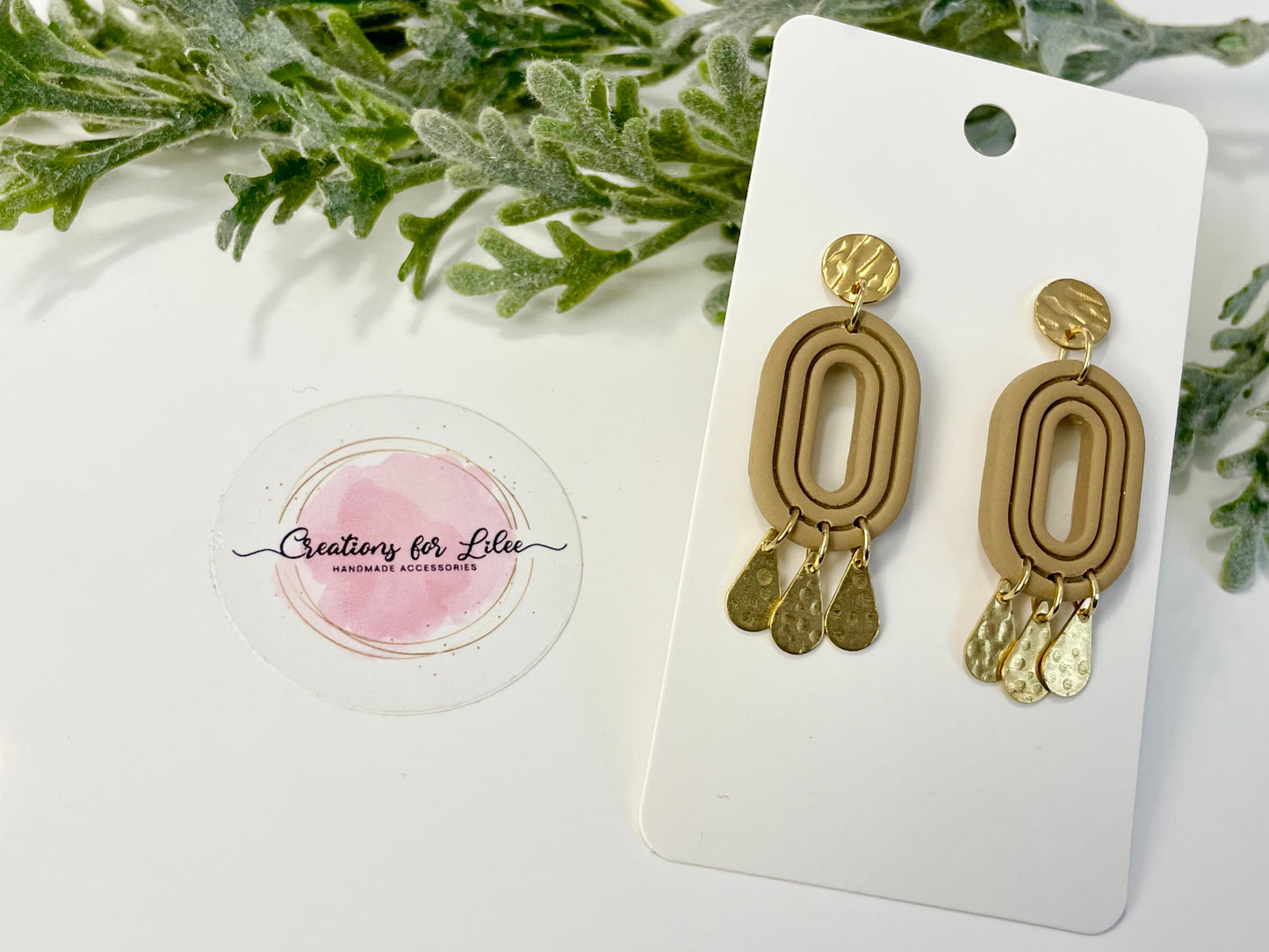 Clay Earrings - Neutral Collection