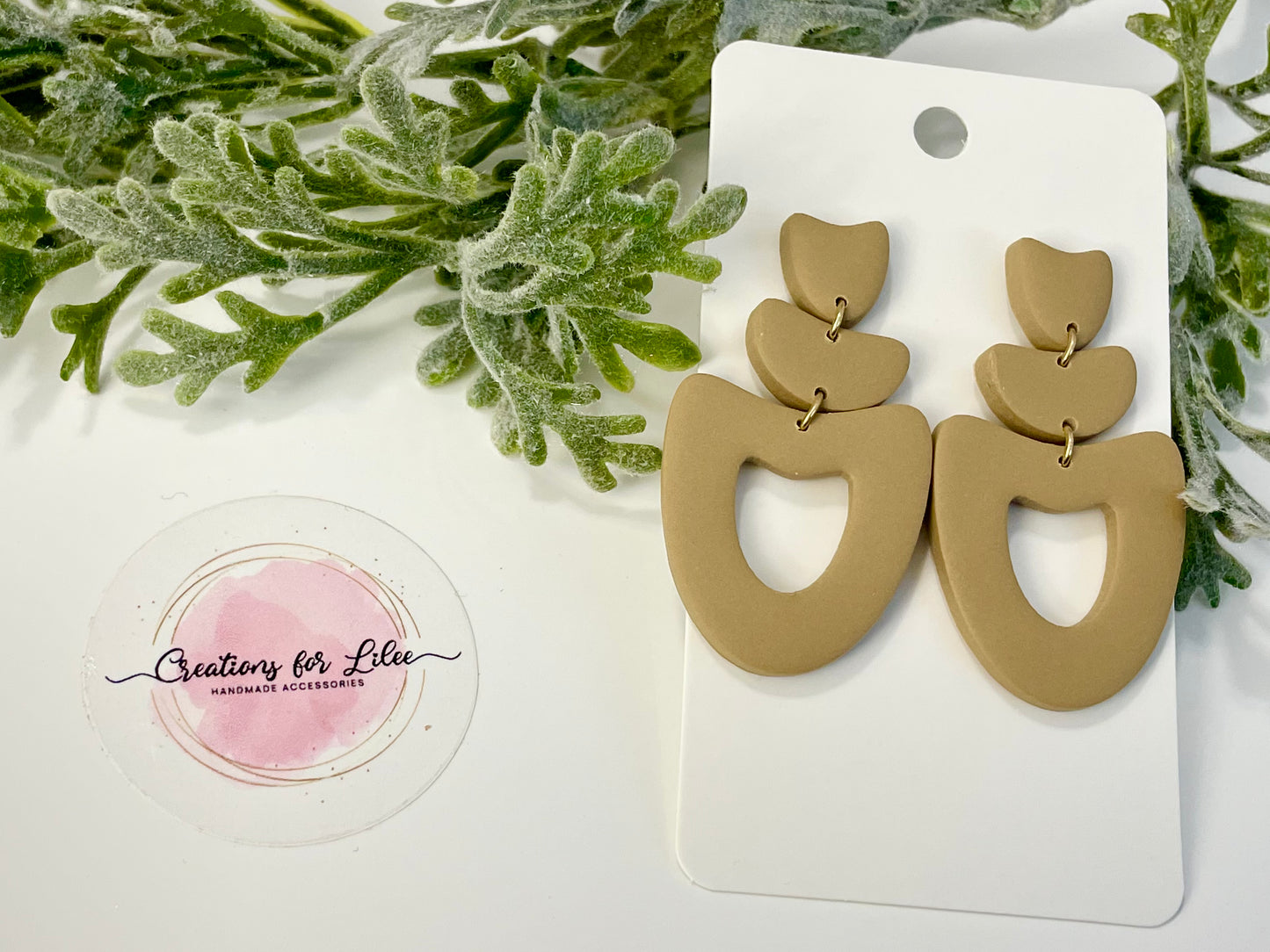 Clay Earrings - Neutral Collection