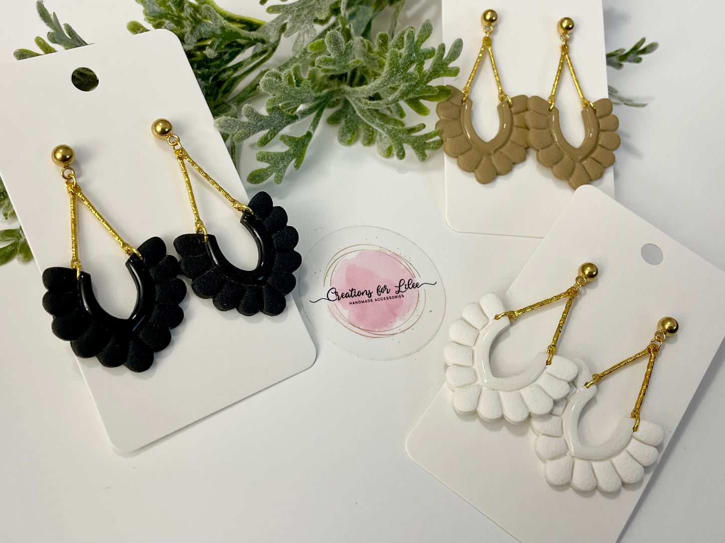 Clay Earrings - Neutral Collection