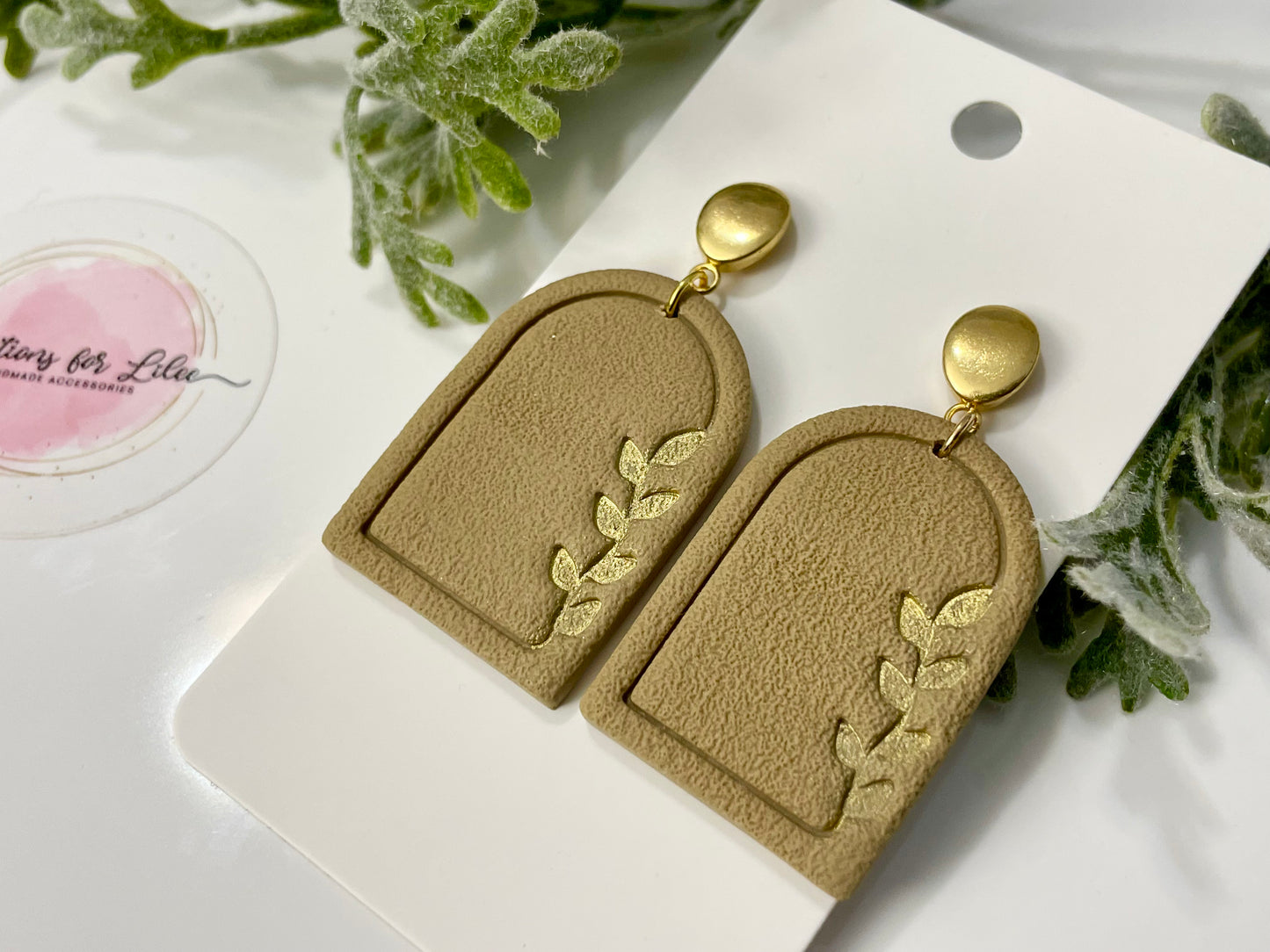 Clay Earrings - Neutral Collection