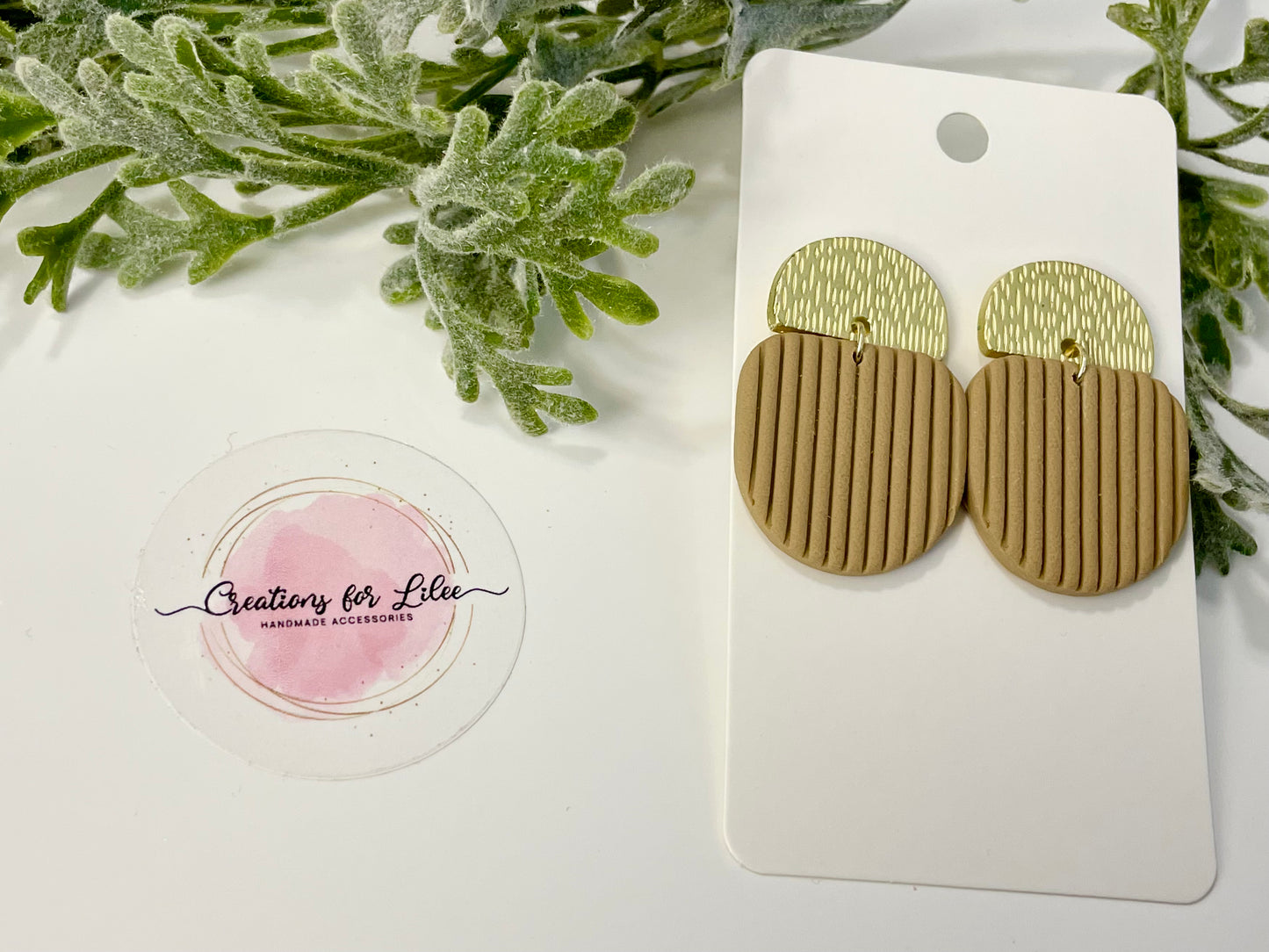 Clay Earrings - Neutral Collection