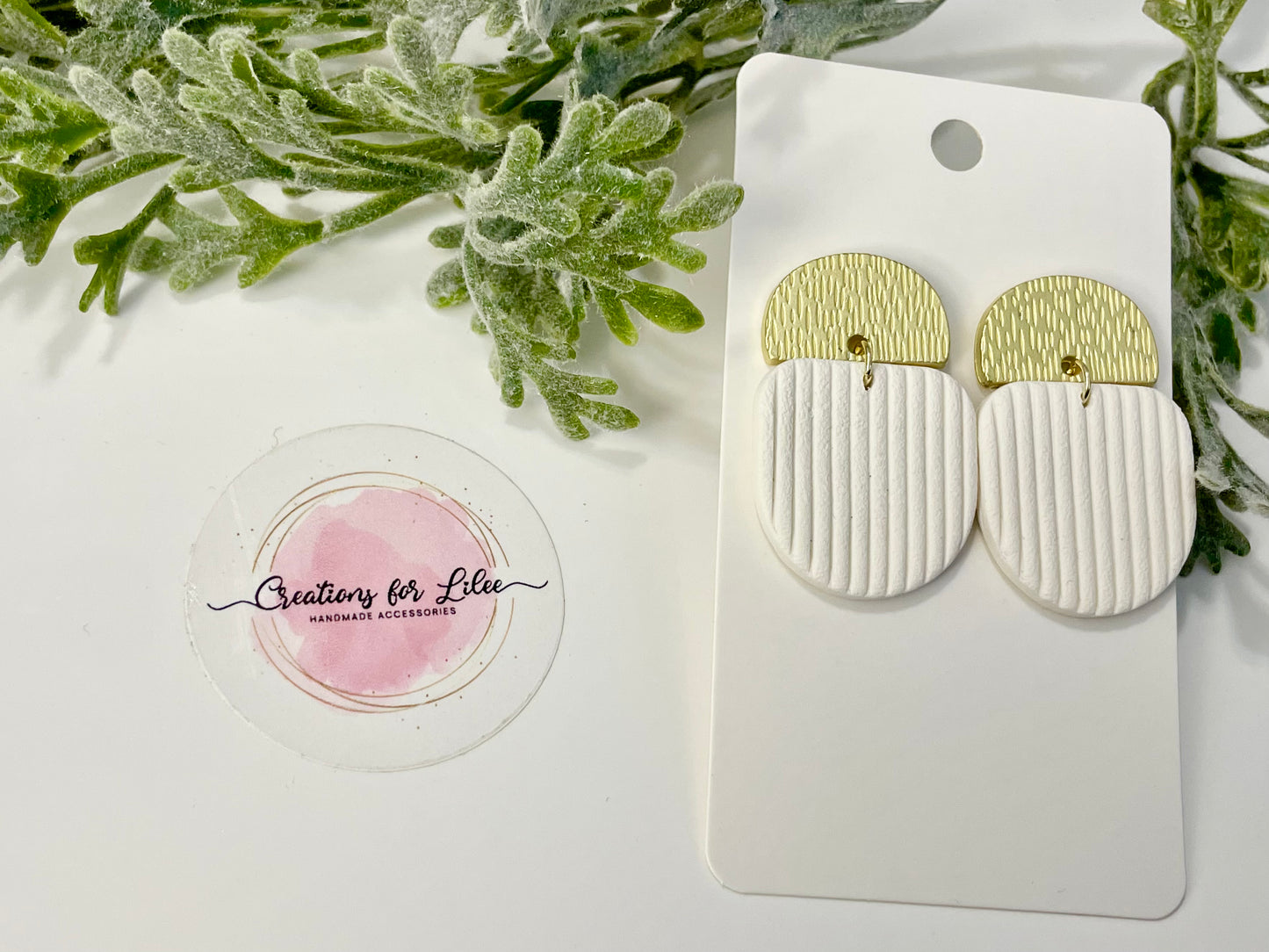 Clay Earrings - Neutral Collection
