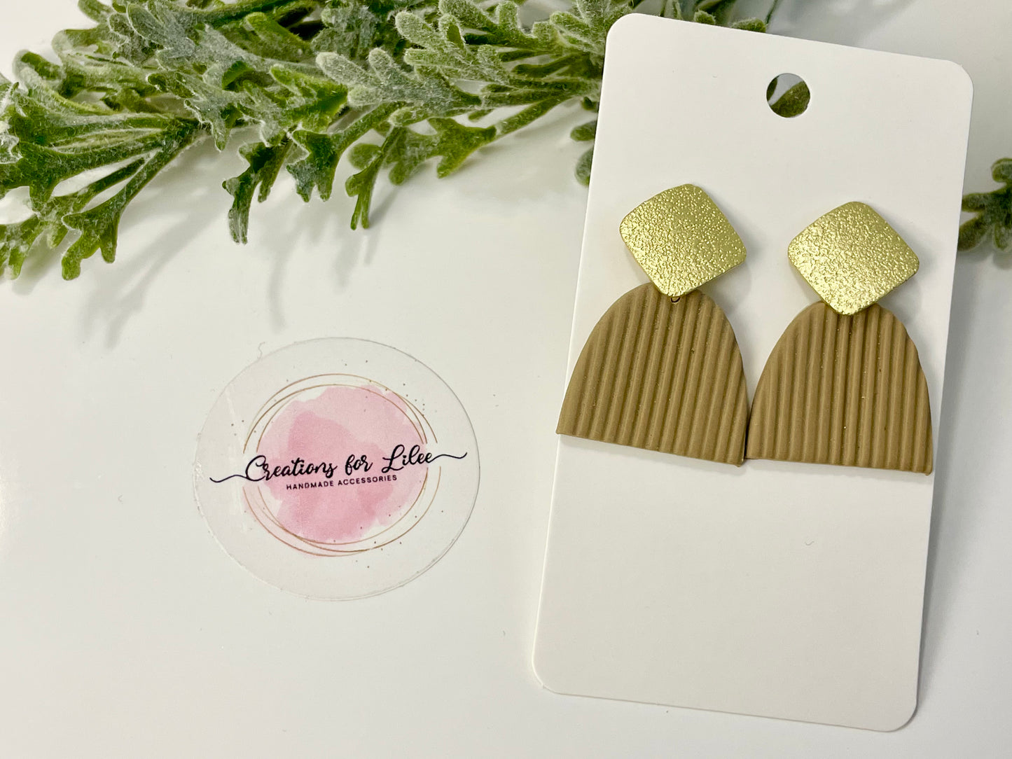 Clay Earrings - Neutral Collection