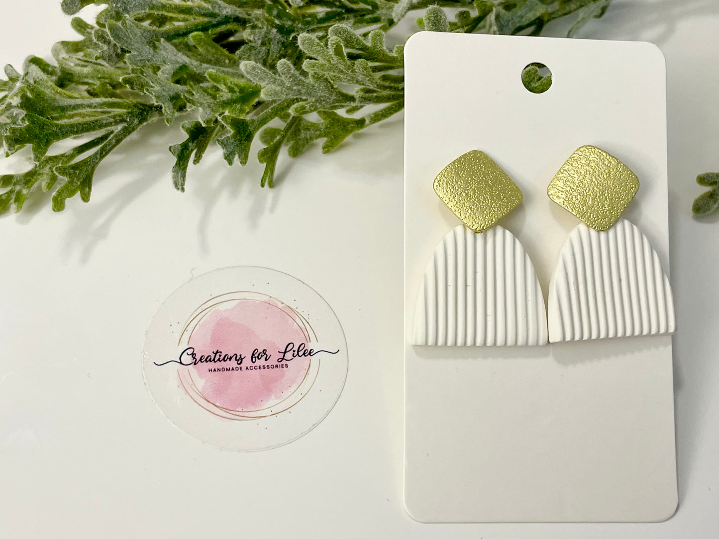 Clay Earrings - Neutral Collection