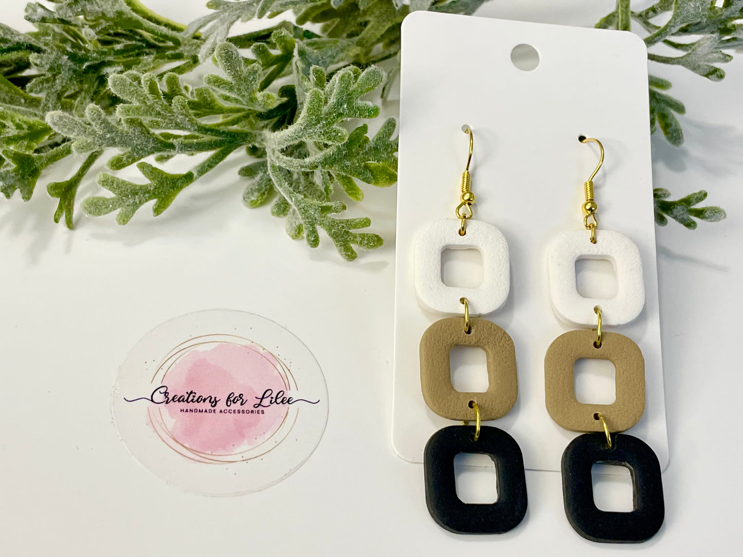 Clay Earrings - Neutral Collection