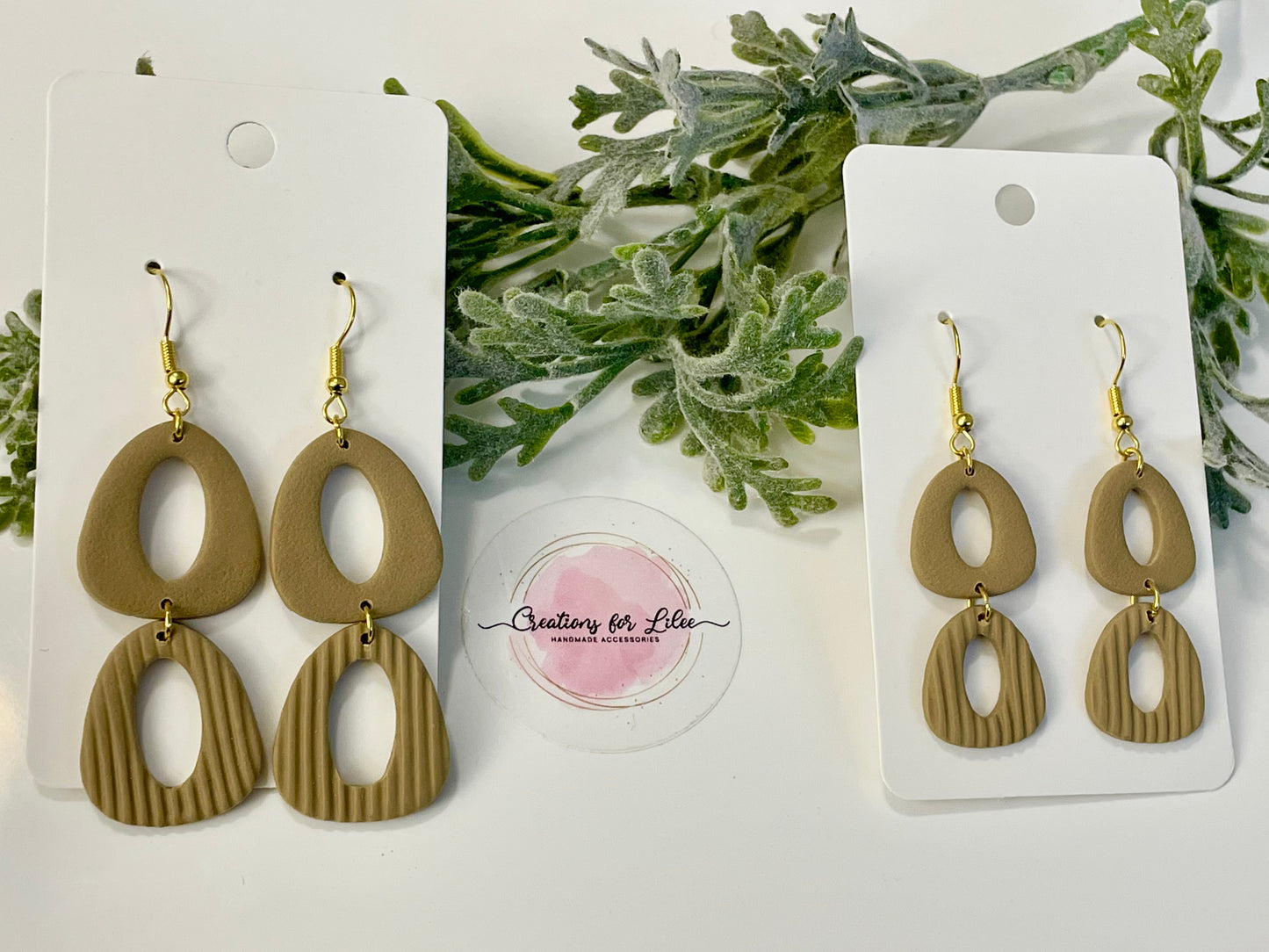 Clay Earrings - Neutral Collection