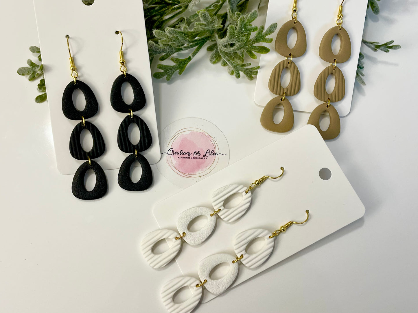 Clay Earrings - Neutral Collection