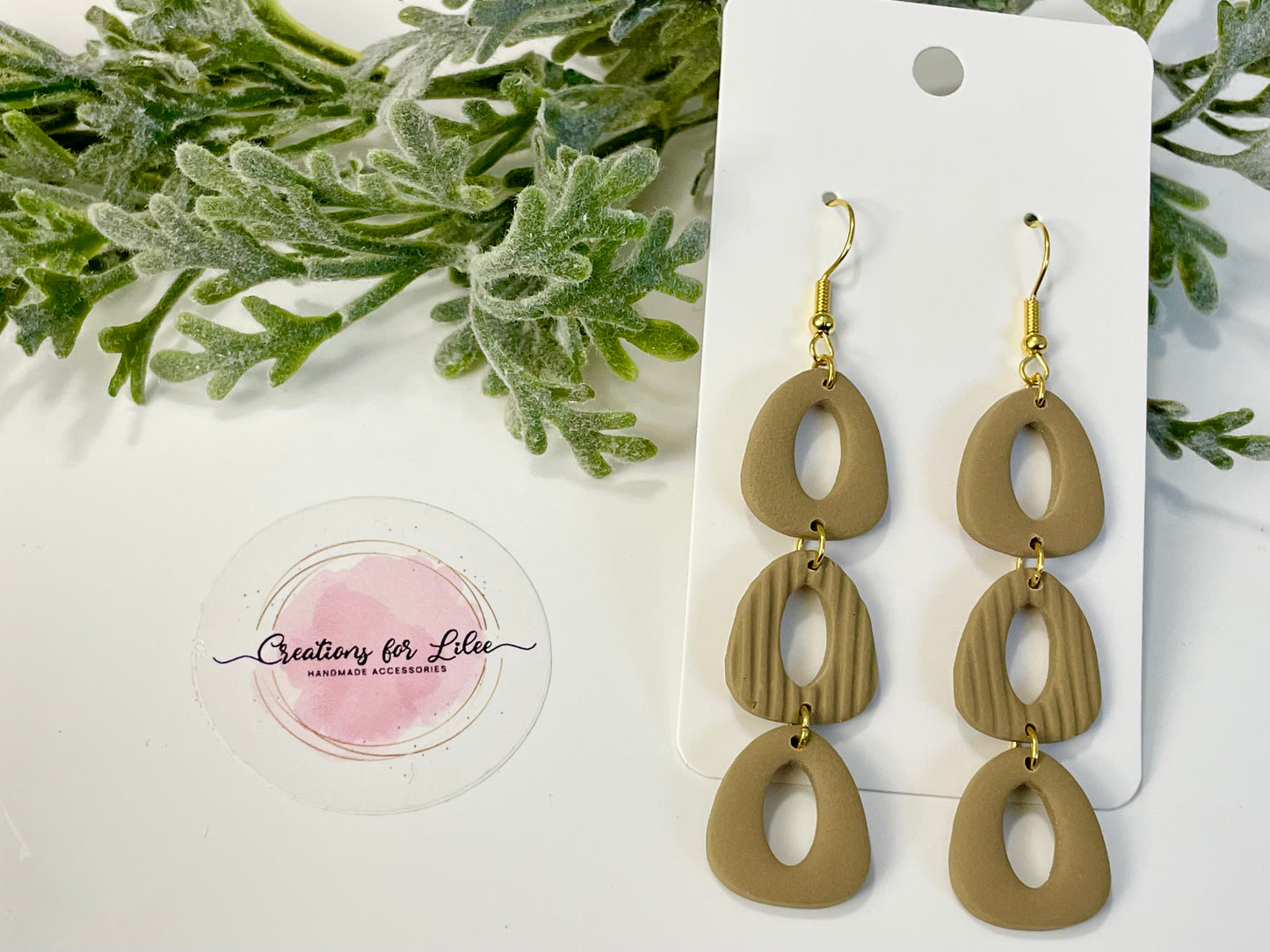 Clay Earrings - Neutral Collection